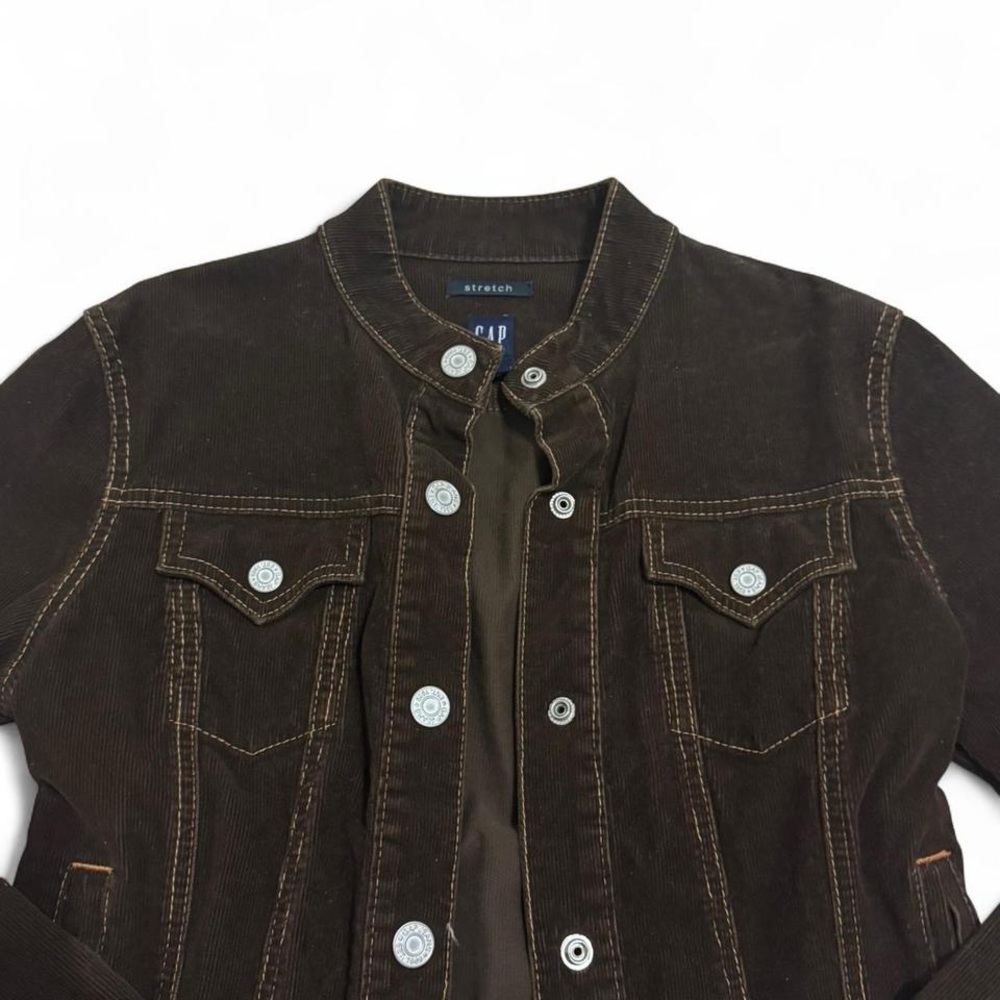 GAP Dark Brown Button-Up Jacket - image 2